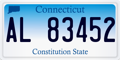 CT license plate AL83452
