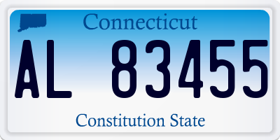 CT license plate AL83455