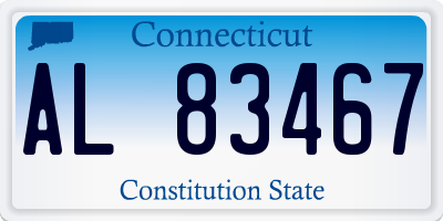 CT license plate AL83467