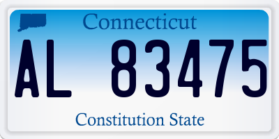 CT license plate AL83475