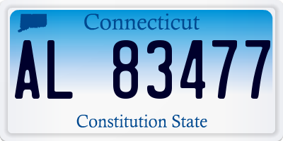 CT license plate AL83477