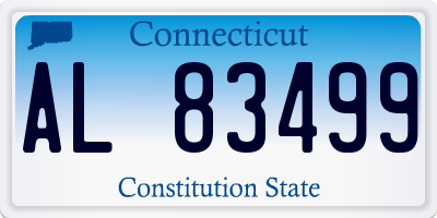 CT license plate AL83499