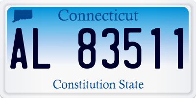 CT license plate AL83511