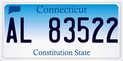 CT license plate AL83522