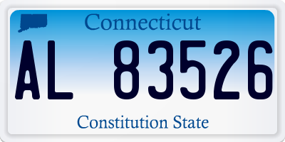 CT license plate AL83526