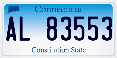 CT license plate AL83553