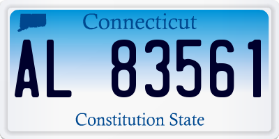 CT license plate AL83561