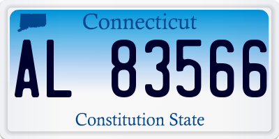 CT license plate AL83566