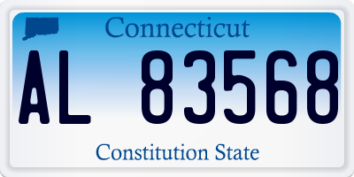 CT license plate AL83568