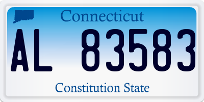 CT license plate AL83583