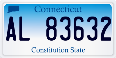 CT license plate AL83632