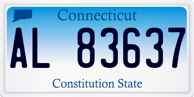 CT license plate AL83637