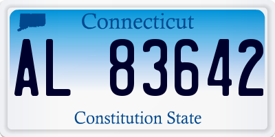 CT license plate AL83642