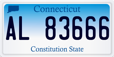 CT license plate AL83666