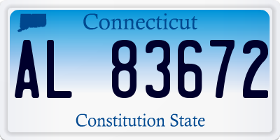 CT license plate AL83672