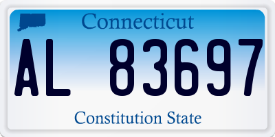 CT license plate AL83697