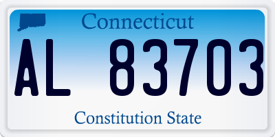 CT license plate AL83703