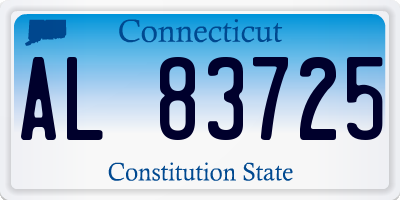 CT license plate AL83725