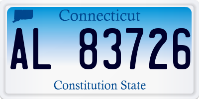CT license plate AL83726