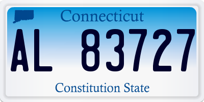 CT license plate AL83727