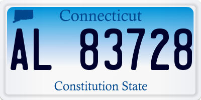 CT license plate AL83728