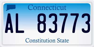 CT license plate AL83773
