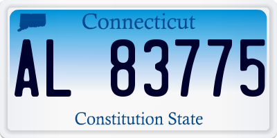 CT license plate AL83775