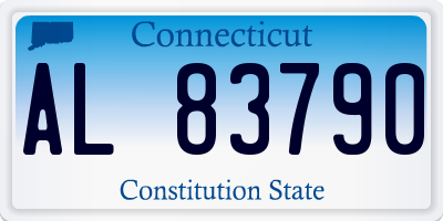 CT license plate AL83790