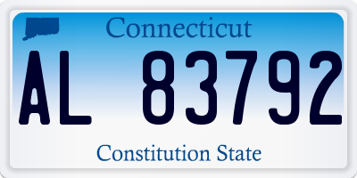 CT license plate AL83792