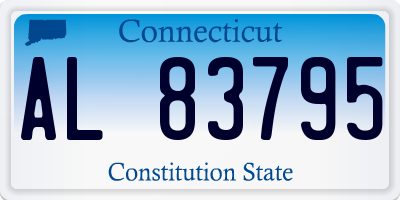 CT license plate AL83795
