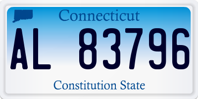 CT license plate AL83796