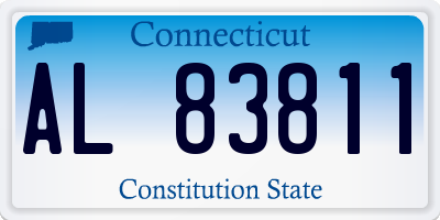 CT license plate AL83811