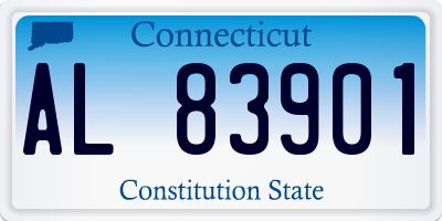 CT license plate AL83901