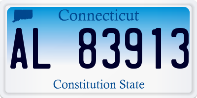 CT license plate AL83913