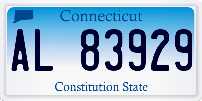 CT license plate AL83929