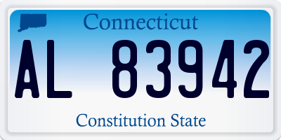 CT license plate AL83942