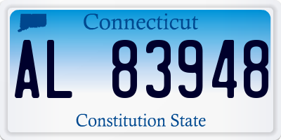 CT license plate AL83948