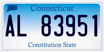 CT license plate AL83951