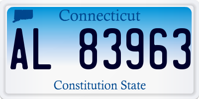 CT license plate AL83963