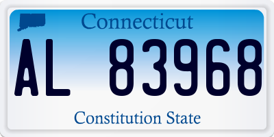 CT license plate AL83968
