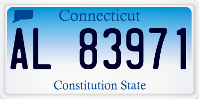 CT license plate AL83971