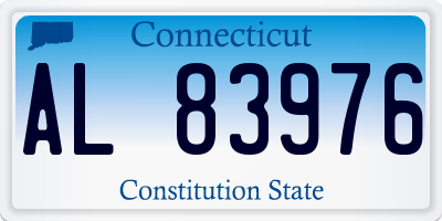 CT license plate AL83976