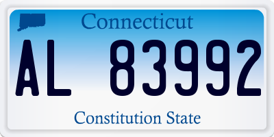 CT license plate AL83992