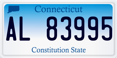 CT license plate AL83995