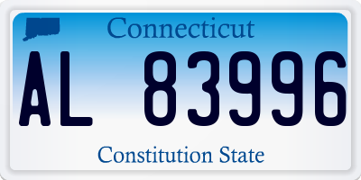 CT license plate AL83996