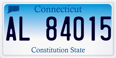 CT license plate AL84015
