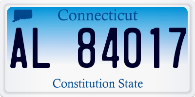 CT license plate AL84017
