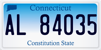 CT license plate AL84035