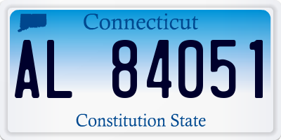 CT license plate AL84051