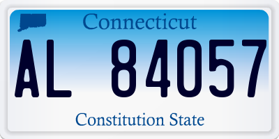 CT license plate AL84057